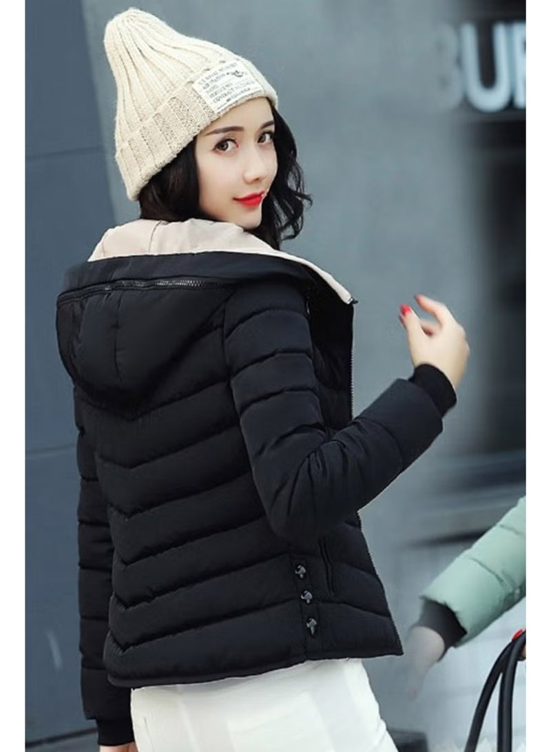 Barbora Winter Hooded Women's Puffer Jacket - Image 4